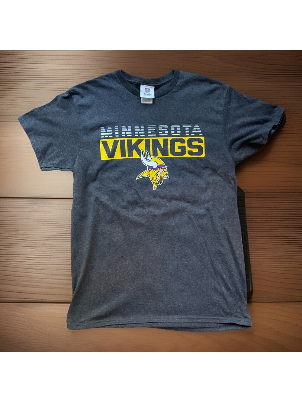 NFL Official Minnesota Vikings T-Shirt Men's Size-US-M Gray